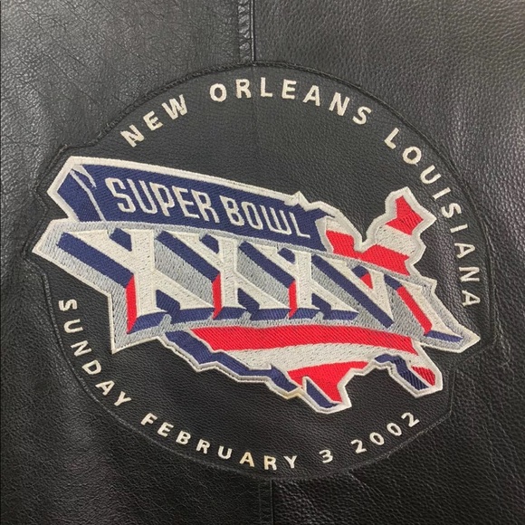 Jeff Hamilton Reebok Super Bowl XXXVI 2002 Leather - Picture 8 of 8